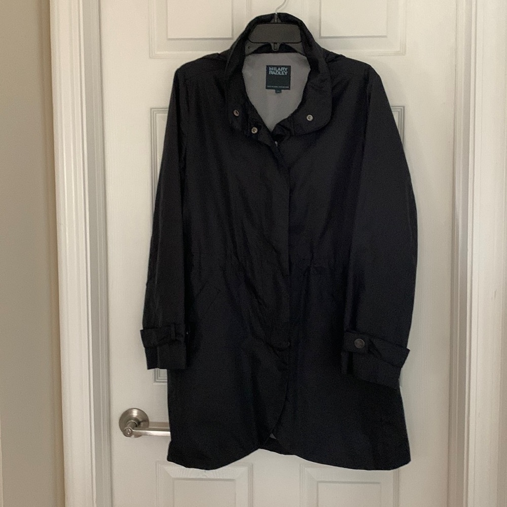 Hilary Radley Women’s Size 10 Black Rain Jacket